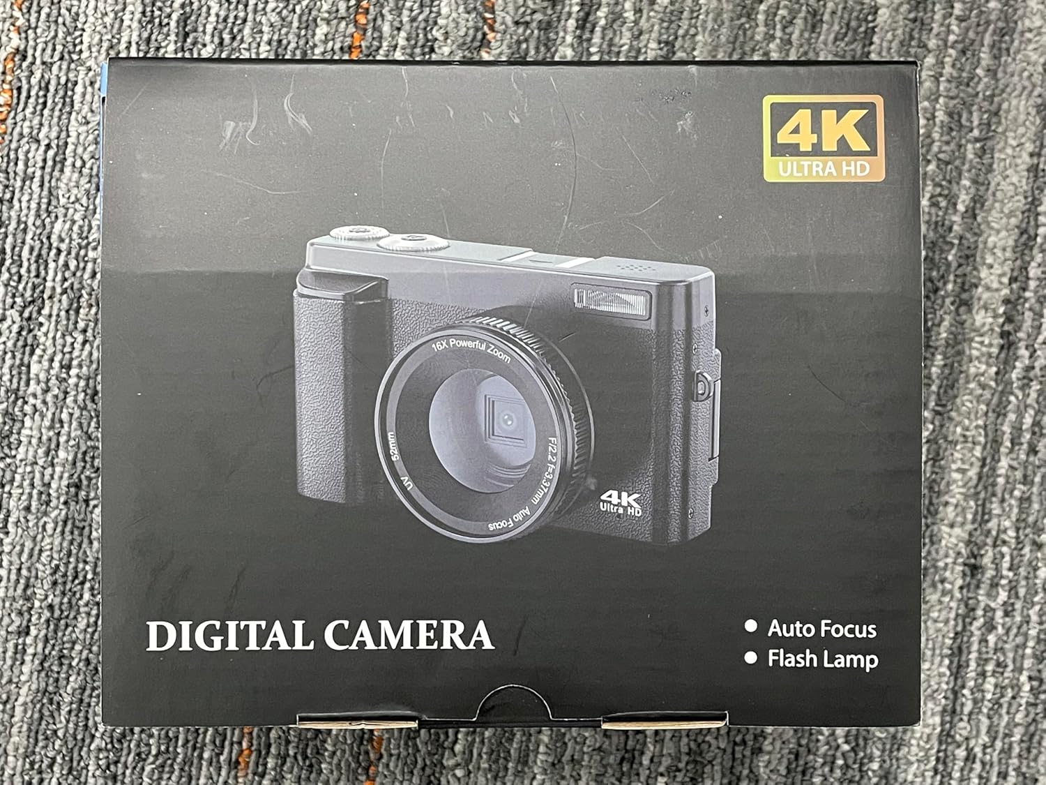 4K Digital Camera for Photography, UHD Autofocus 48MP 180° Flip Screen 16X Zoom Compact Point Shoot Vlogging Camera for YouTube with 2 Batteries, 32GB Card (Black) - Image 8